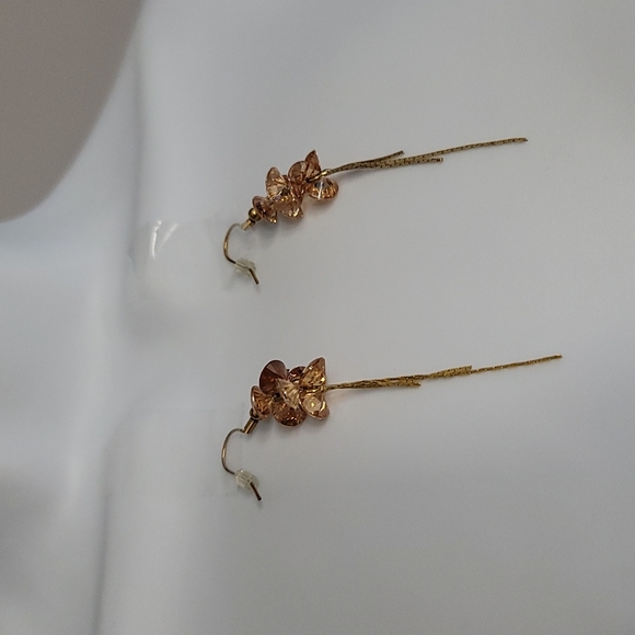 Rhinestone Cluster Earrings - Picture 2 of 6